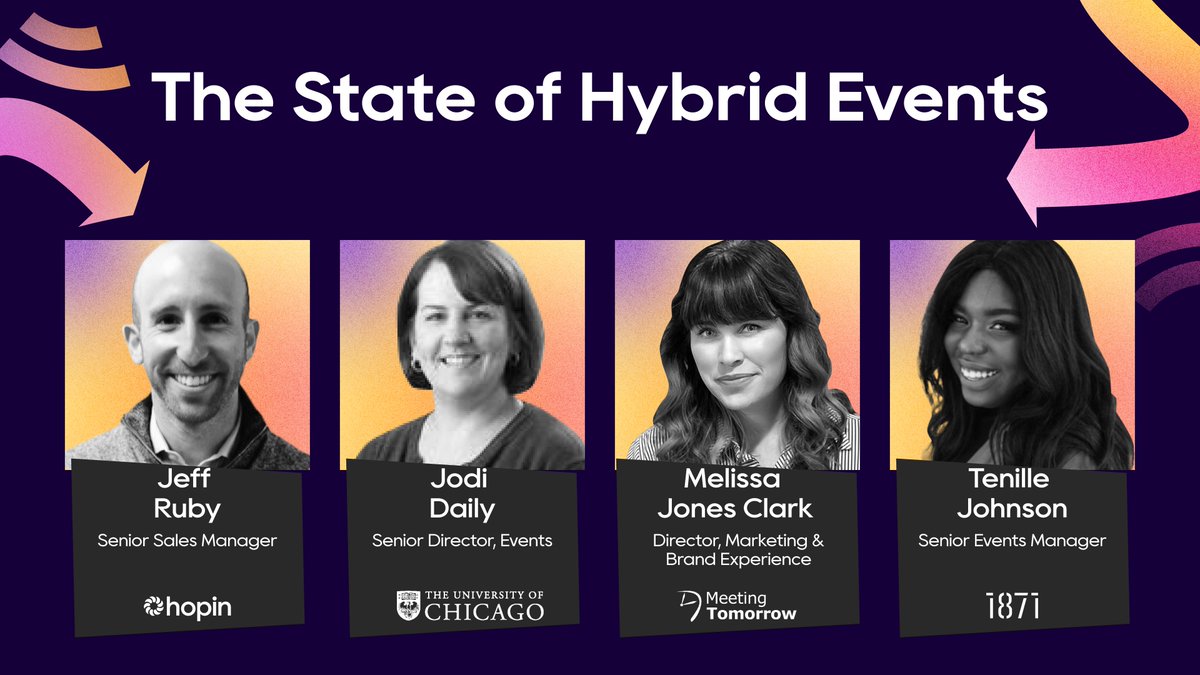 MeetingTomorrow's tweet photo. Calling Chicago #Eventprofs! This Thursday, Melissa Jones Clark is joining our friends at Hopin for the 4th stop on their #EventProof road show to discuss the state of hybrid events. Can't wait to see your faces! Tons more details and RSVP here: https://t.co/qinrR1Oynb 🌟 https://t.co/pJGno7haRp