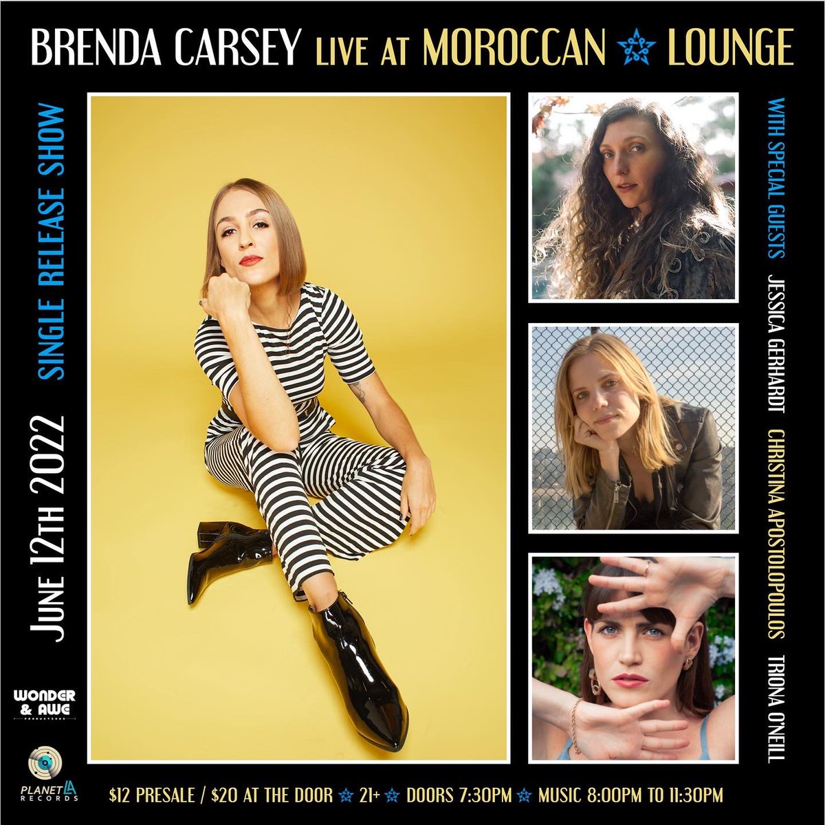 themoroccan.com/event/brenda-c… 21+. (3/3)

#BrendaCarseyMusic #PlanetLARecords #JustTryingtodoMyThing  #WonderandAweProductions #MoroccanLounge #LiveMusic #LAMusic #NewSingle