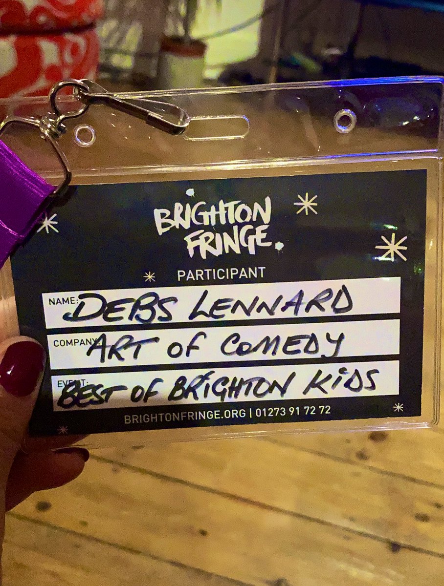 debs_lennard's tweet image. Looks like I’m now officially a part of this year’s @brightonfringe! #showsforkids #kidsshowhost