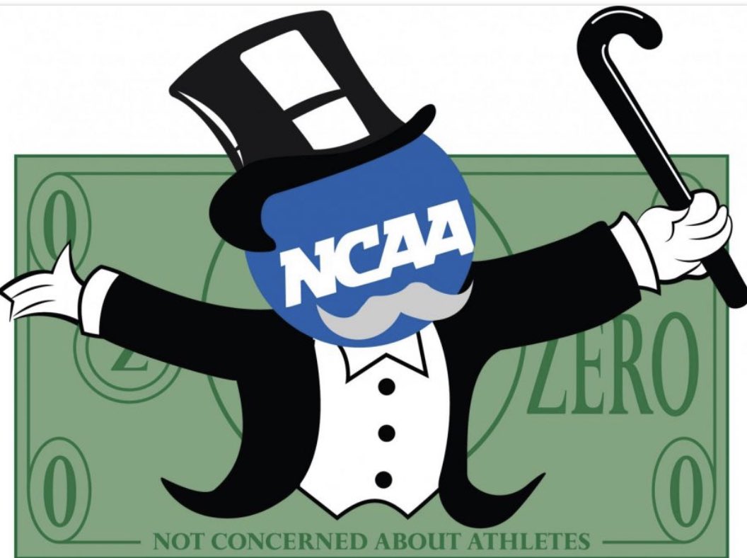 Mandoiba's tweet photo. The NCAA has been involved in multiple lawsuits and it’s unbelievable the fact that people are suing the NCAA. They are here to protect their student athletes but in reality they are being selfish and only care about their profits. #ucr150 @besavageee https://t.co/q6fpPAvPZu