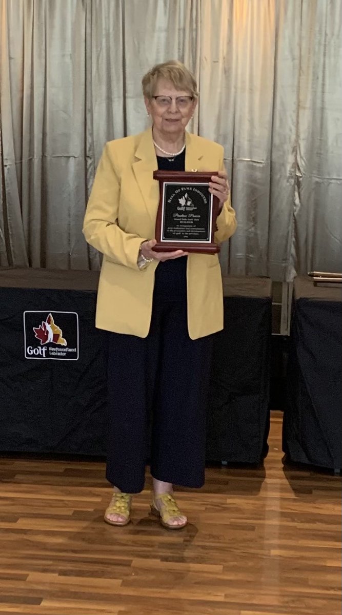 Congratulations to member Pauline Power on her induction into the NL Golf Hall of Fame.    Congratulations. !!!  Very much deserved !!