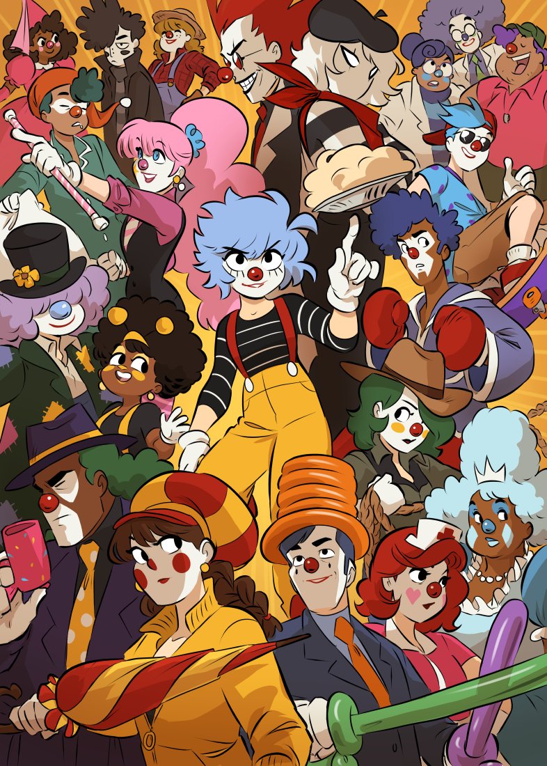 It's #webcomicday and mine's about crime-fighting clowns: https://t.co/SF1Ku7cG8T