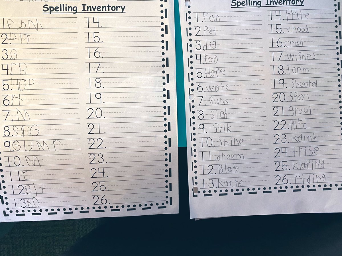 WonderfulRoom18's tweet photo. This is why I love teaching Kindergarten. On the left is this ss fall inventory and on the right is his/her Spring! https://t.co/BF51mj3mbH