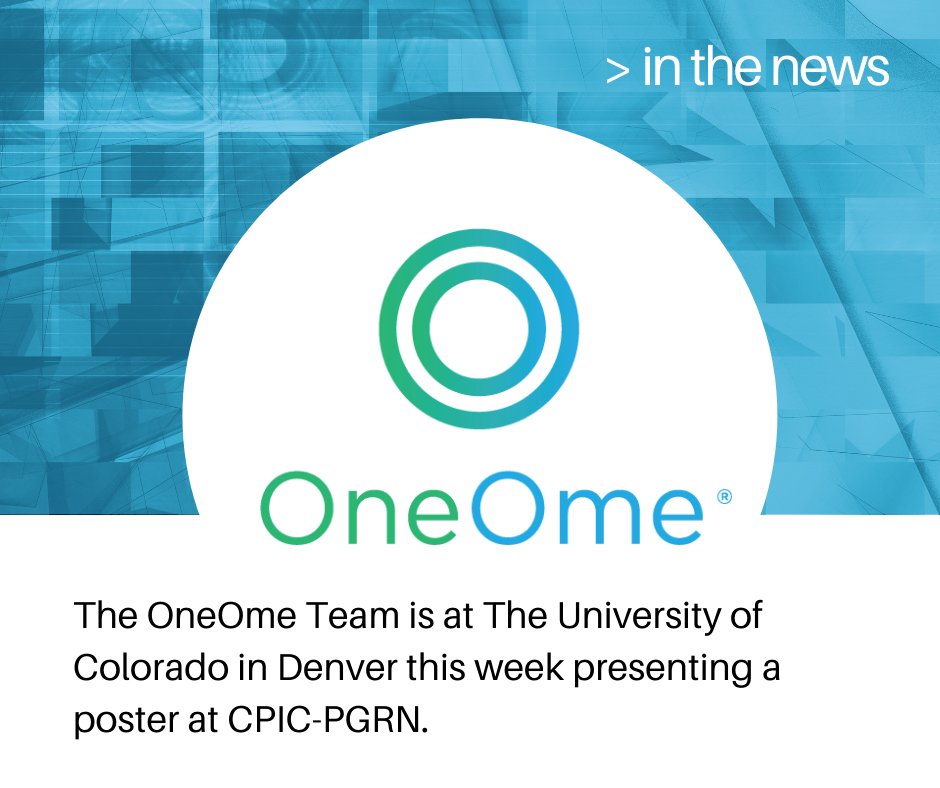 oneome's tweet photo. The OneOme Team, including Clinical Development Scientist Emer O'Mahony, Cathryn Jennissen, PharmD, BCOP, Ellie Jhun, PharmD, PhD, and Victor Tam, PharmD are at the University of Colorado this week, presenting their poster at #CPIC_PGRN2022 https://t.co/jtDdEu5nZR https://t.co/wsVlD3lAPr