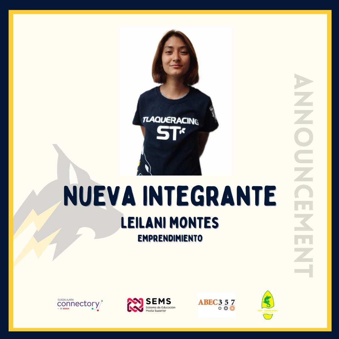 Tlaqueracingst's tweet photo. #Rayos les presentamos a la nueva integrante de nuestra escudería.
Lealtad, Astucia y Tenacidad son cualidades que describen a nuestra nueva integrante. 💪⚡
¡Bienvenida!
#tlaqueracingst #F1inSchools #rapidoscomorayo #nuevaintegrante #juntoshastalafinal https://t.co/eHoL48JlfA