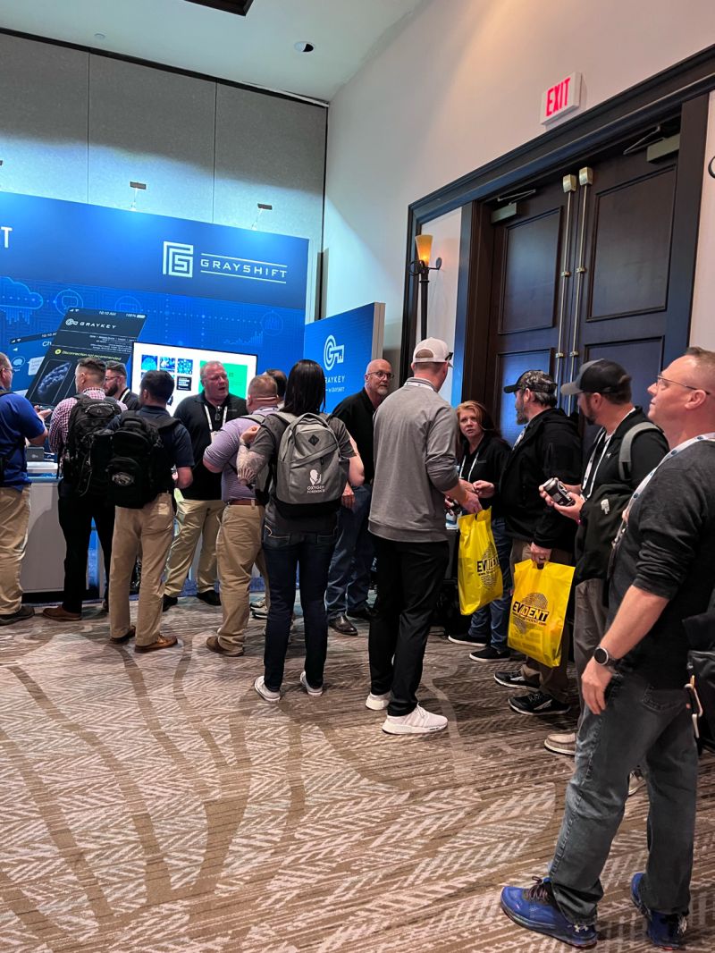 GrayshiftLLC's tweet photo. Stop by Booth 100 at #TechnoSecurityMB and get your #NerdCop Beer or Grayshift shirt while you learn how to extract encrypted or inaccessible data from #mobiledevices for faster case resolution.
#dfir #digitalforensics #lawenforcement #graykey #grayshift https://t.co/Q69HyNYHwr