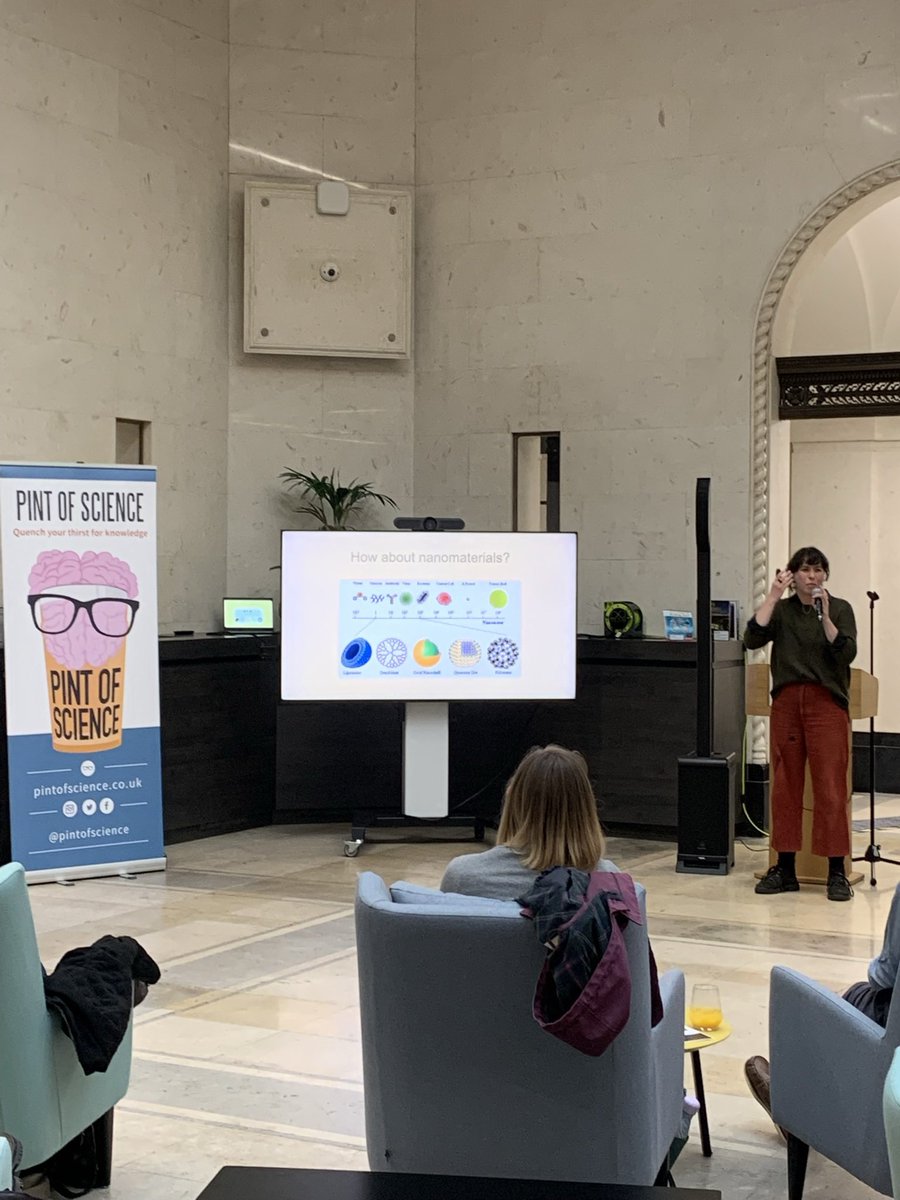 plasticgrace_'s tweet photo. Super proud of the amazing scientist @jesschadwick03 for her fab and very funny talk about nanomaterials in agriculture! #pint22 #pintbham22 @pintofscience @unibirmingham https://t.co/lrSoEbOvWb