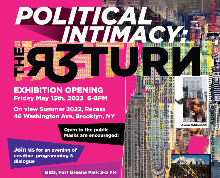 tinyscissors's tweet photo. Final Political Intimacy Opening May 13th, Sun Seekers May 28 ! Come this Friday the 13th to the final Civic Engagement event for my Pratt Fellowship and a BBQ and May 28 to one of the biggest installations I've created and my bday party! - https://t.co/5peJLpc7TJ https://t.co/7HYzWMum05