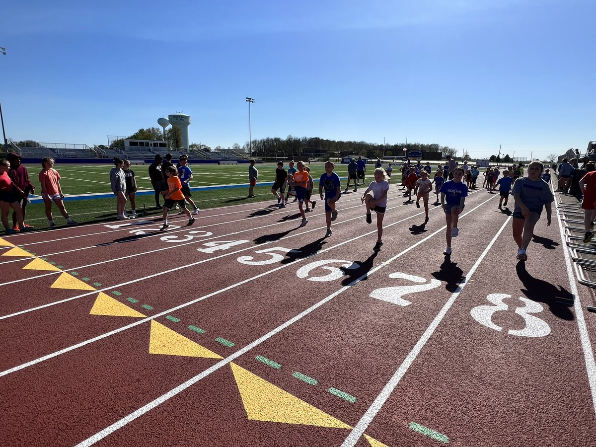 2022 track camp (1st-6th grade) is underway! #GoScots <a href="/HighElem/">Highland Elementary</a> <a href="/HMS_Scots/">Highland Middle School</a> <a href="/HighlandMarengo/">Highland High School_Marengo</a> <a href="/scotsection_20/">SCOT NATION 💙⚔️❤️</a> <a href="/hlsdsports/">Highland Athletics</a>