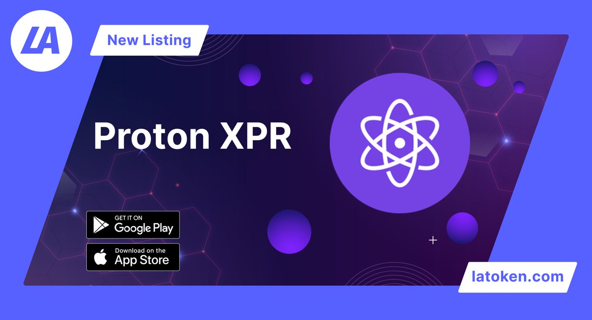 XPR is open for trading!

@protonxpr is the governance coin of the Proton Blockchain, a smart contract platform that allows users to vote for block producers when staking and earn a variable APR.

Trade XPR/USDT
👉go.latoken.com/84a