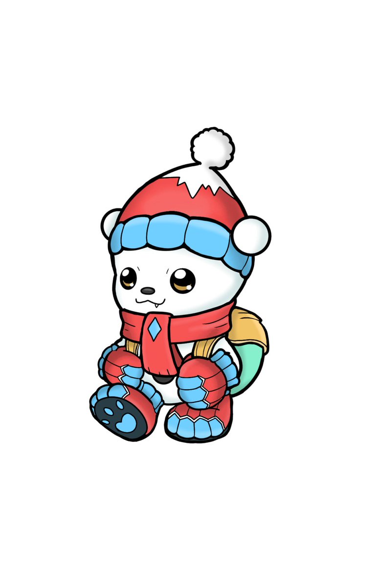 SouzaGeverson's tweet photo. #Fandigimon 
❄☃️🌨
Yukikumamon explorando.
Yukikumamon exploring. 

#Digimon #デジモン #Fakemon #DigimonGhostGame #Icedigimon #digimonoc #Digimonart https://t.co/TgGSqr8ApK