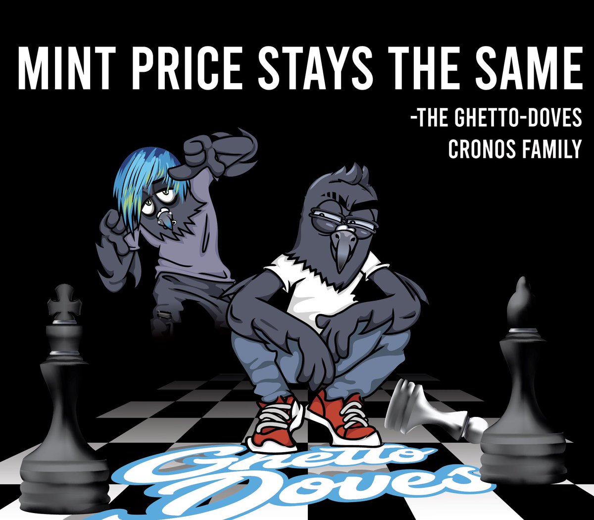 DovesGhetto's tweet photo. Say word ♟#CRO #Cronoschain #NFT #NFTCommmunity #mint #ghettodoves https://t.co/bH1DqK6hgY