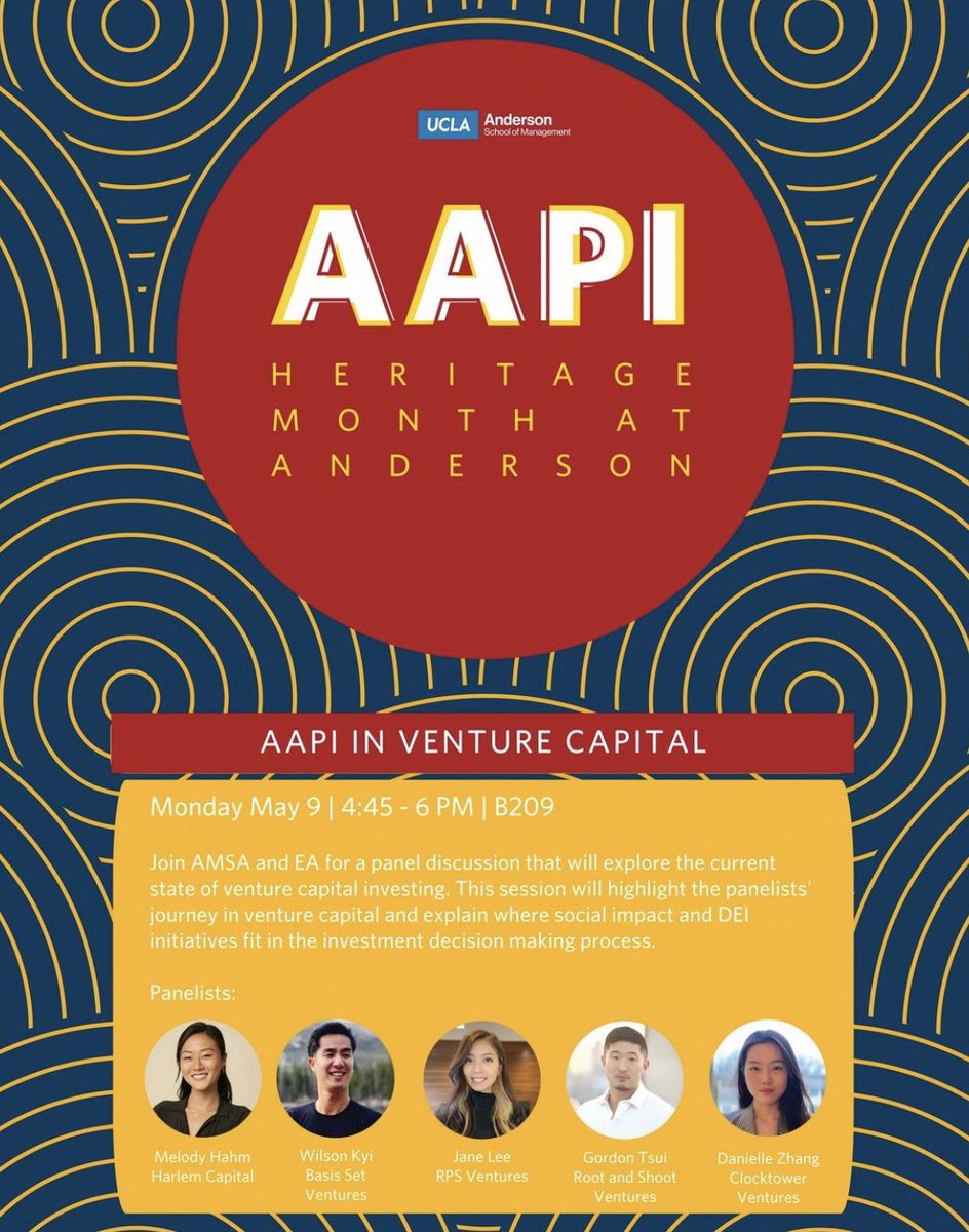 LA folk! Will be chatting all things VC at <a href="/uclaanderson/">UCLA Anderson School of Management</a> today @ 5 pm — everyone is welcome, join us 😊