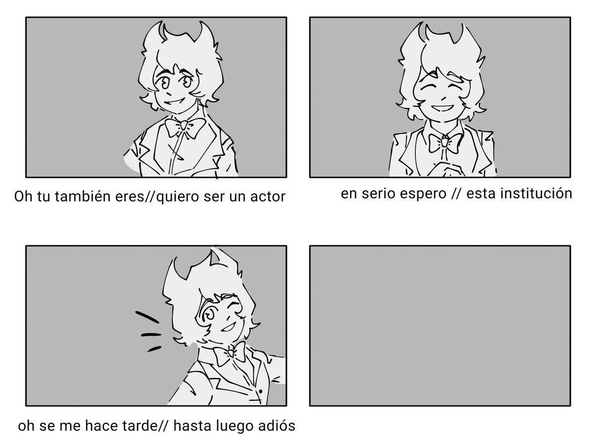 BatimHS's tweet photo. Storyboard de la presentación de voces, jiji 🌻🧡

Link del video: (https://t.co/INZ4GojQXi) 

 — ▫️ — 
#BatimHS  #BATIM #BendyAndTheInkMachine #HS #BENDY #batdr #AliceAngel https://t.co/owImA70CeJ