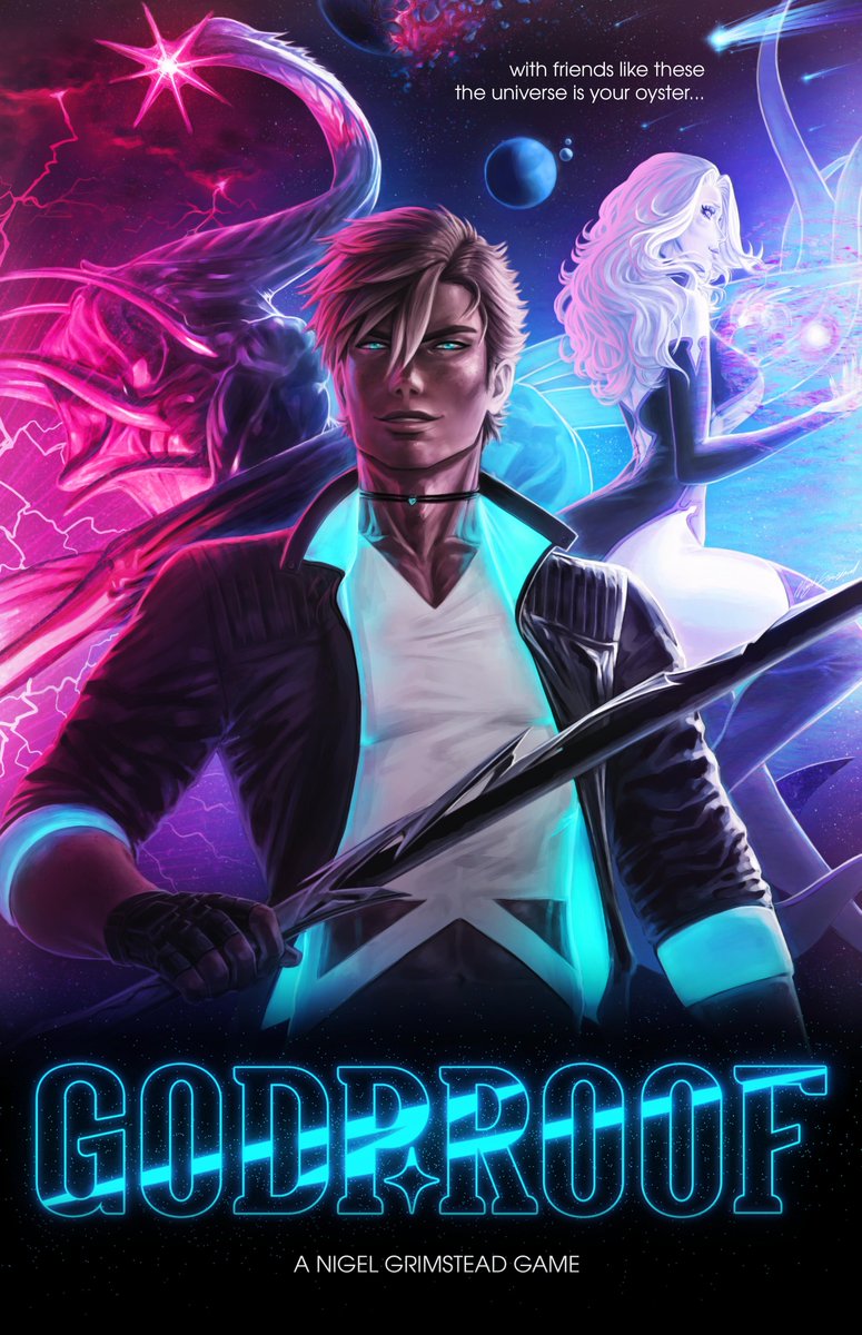 GodproofGame's tweet photo. 80s inspired #poster for Godproof! See latest update:
https://t.co/VpuaWYQGM0
#godproofgame #indiegame #indiedevhour #space https://t.co/6O4q9eEudD