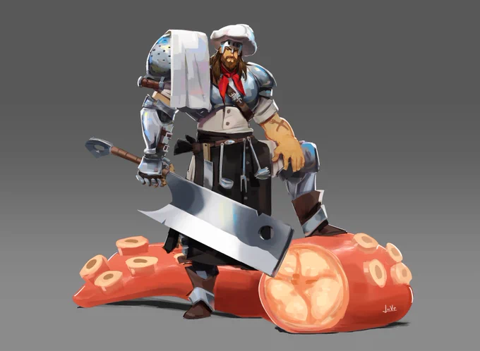 Warrior Cook. Commission de criação de personagem

vou deixar nos comentarios o processo 