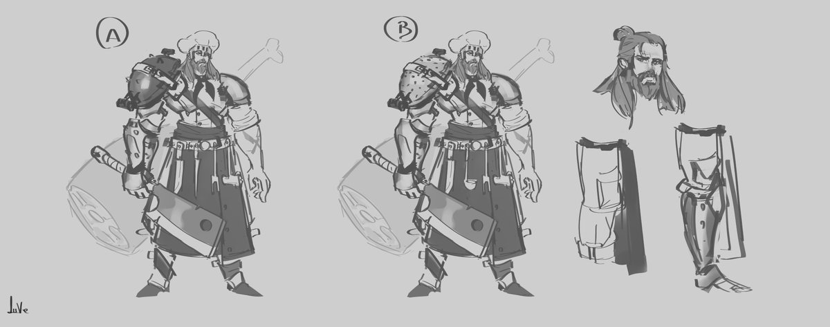 Exploração de ideia/ Definir visual/ Cores/ Pose pra arte final 