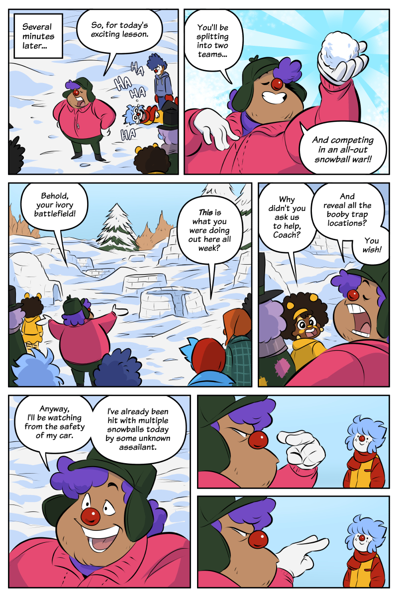 It's #webcomicday and mine's about crime-fighting clowns: https://t.co/SF1Ku7cG8T