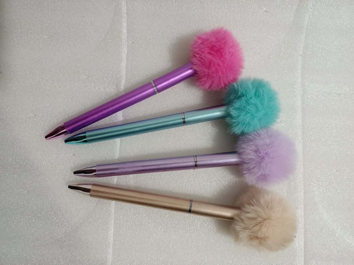 My gods (importers, wholesalers, distributors).  This is a plush student ballpoint pen with nice colors and soft plush, perfect for cold weather.