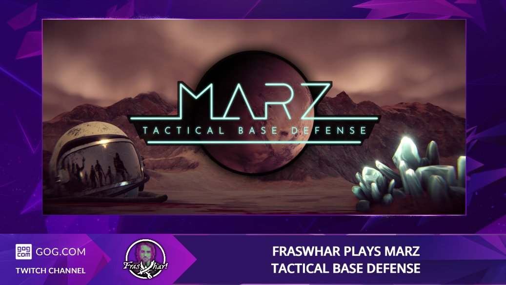 GOGcomTwitch's tweet photo. To fight back the undead hordes of Mars and secure the future of the red planet, @Fraswhar takes it upon himself to build a base to end all bases in Marz: Tactical Base Defense @doorfortyfour 

In 15 mins at https://t.co/y2lA0PZnky! https://t.co/DqXiT1Q8Cp