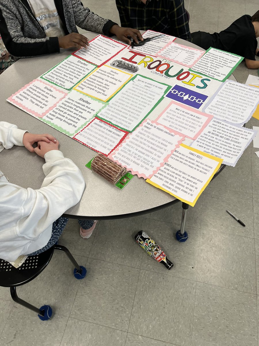 SuperbSixes's tweet photo. Working on our Iroquois Confederacy trifolds. Ask me what I learned. #GordFord https://t.co/JNOMD9O2T3