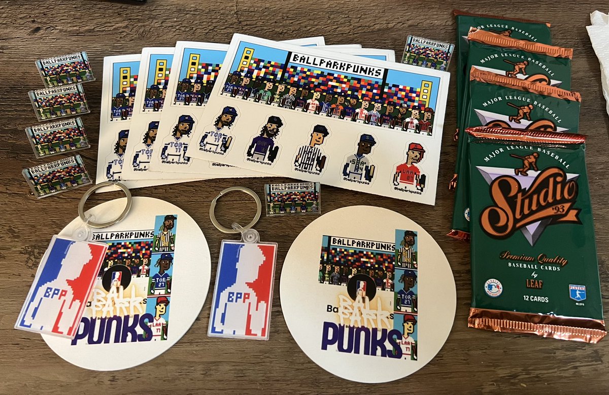 BrentWendland's tweet photo. Thanks @BallParkPunks for the package I got. Great project and an awesome community! #BPP https://t.co/Wb2wxWlXPX