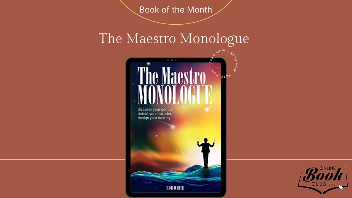 TwBookClub's tweet photo. 🚨Book of the Month🚨
The Maestro Monologue by @RobWhiteMedia is our May Book of the Month! The Kindle version of this book will be $1.99 all month! Available on Amazon. 

OBC Bookshelves: https://t.co/QNI1FPNUiE

The book on Amazon (🥳$1.99 MAY ONLY!🥳): https://t.co/np2b1LTDsZ https://t.co/jzfRDnTqwQ