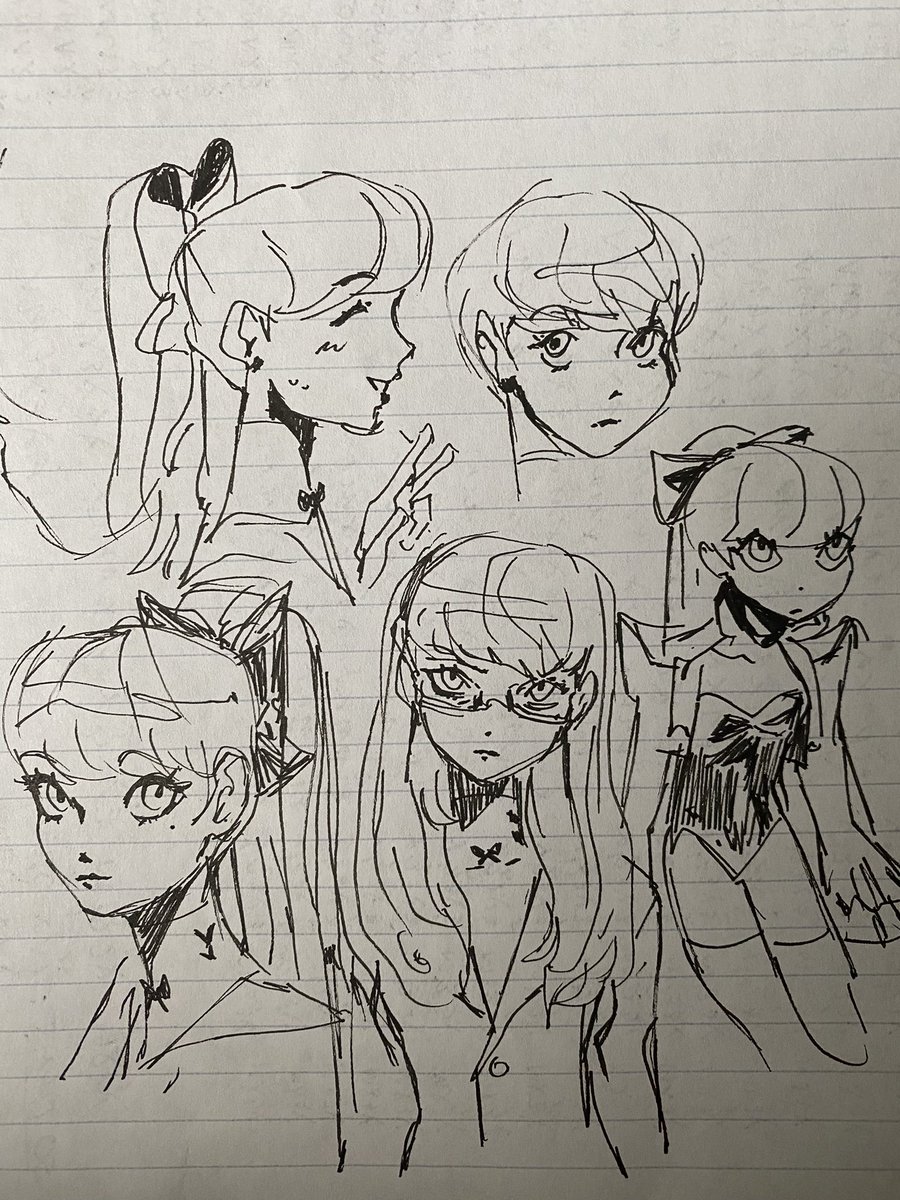 Ty for the 2K likes! ^^ I drew these on the back of my Greek notes b4 cleaning them up on csp, I still really like the texture of this pen tho