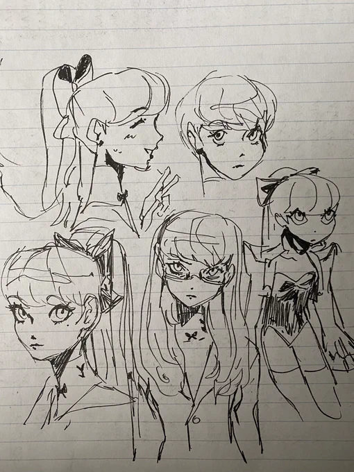 Ty for the 2K likes! ^^ I drew these on the back of my Greek notes b4 cleaning them up on csp, I still really like the texture of this pen tho 