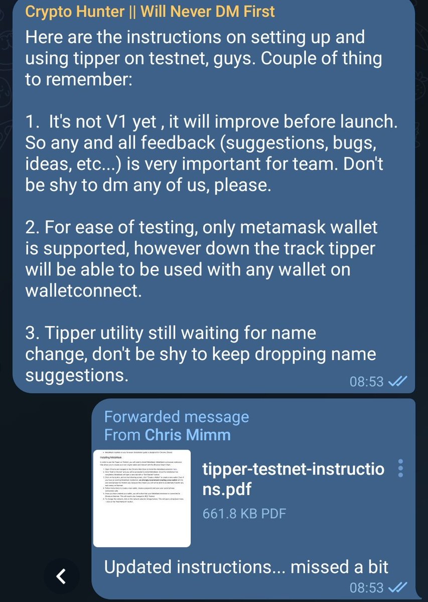 Crypto_Lex36's tweet photo. 🔥Tipper is on testnet @WebRewardCoin 🔥
Join us on on:
https://t.co/qWV0BP8P7S
💥To get your hands on the set of instructions how to take the utility for a test drive 💥
#WebRewardFamily #BSC #BSCGem #Crypto #cryptocurrency #token #testnet https://t.co/Ss121mWhzM