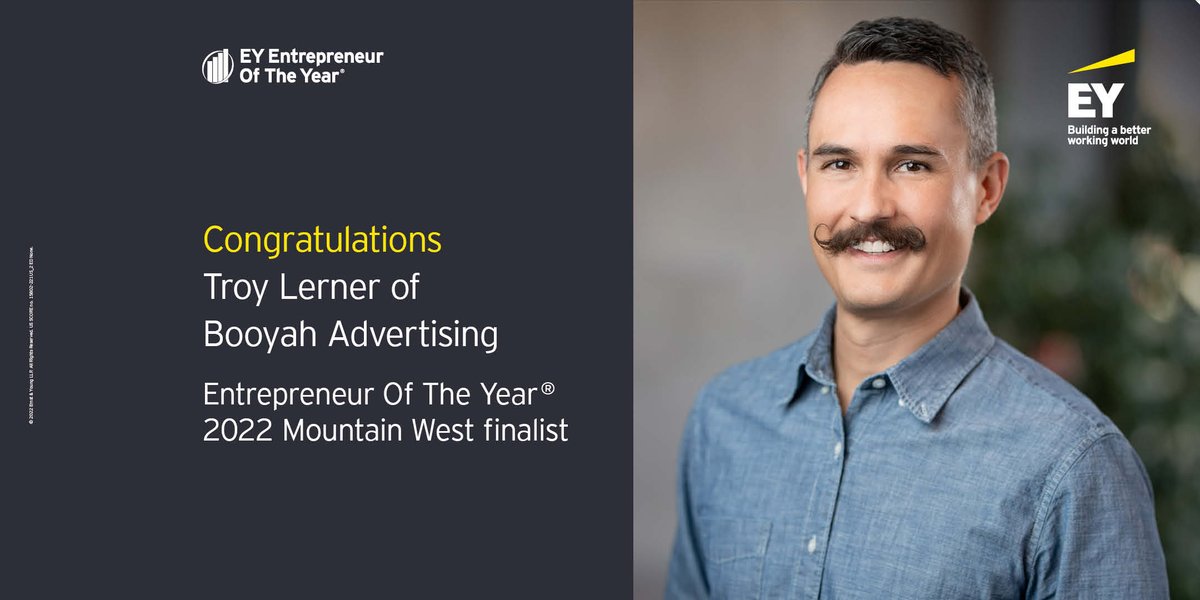 Join us in congratulating our CEO Troy Lerner, who EY named an Entrepreneur Of The Year® 2022 Mountain West Award finalist!

We're so thrilled to see his commitment and leadership recognized on such a prestigious stage. Booyah!

#EY #EntrepreneurOfTheYear #MountainWestFinalist