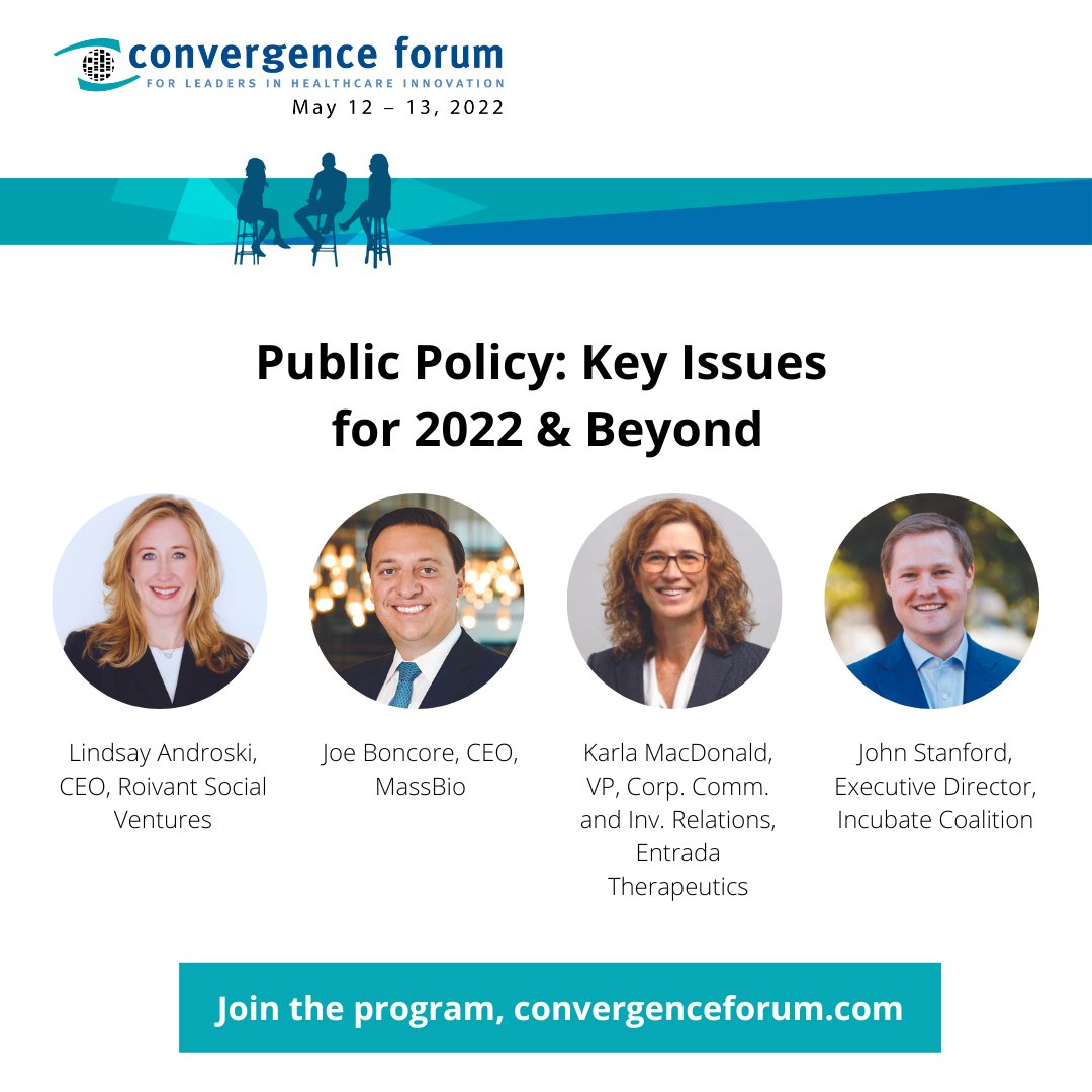 I am looking forward to speaking on Key #Publicpolicy issues at the Convergence Forum for Leaders in Healthcare Innovation

#CVFORUM22