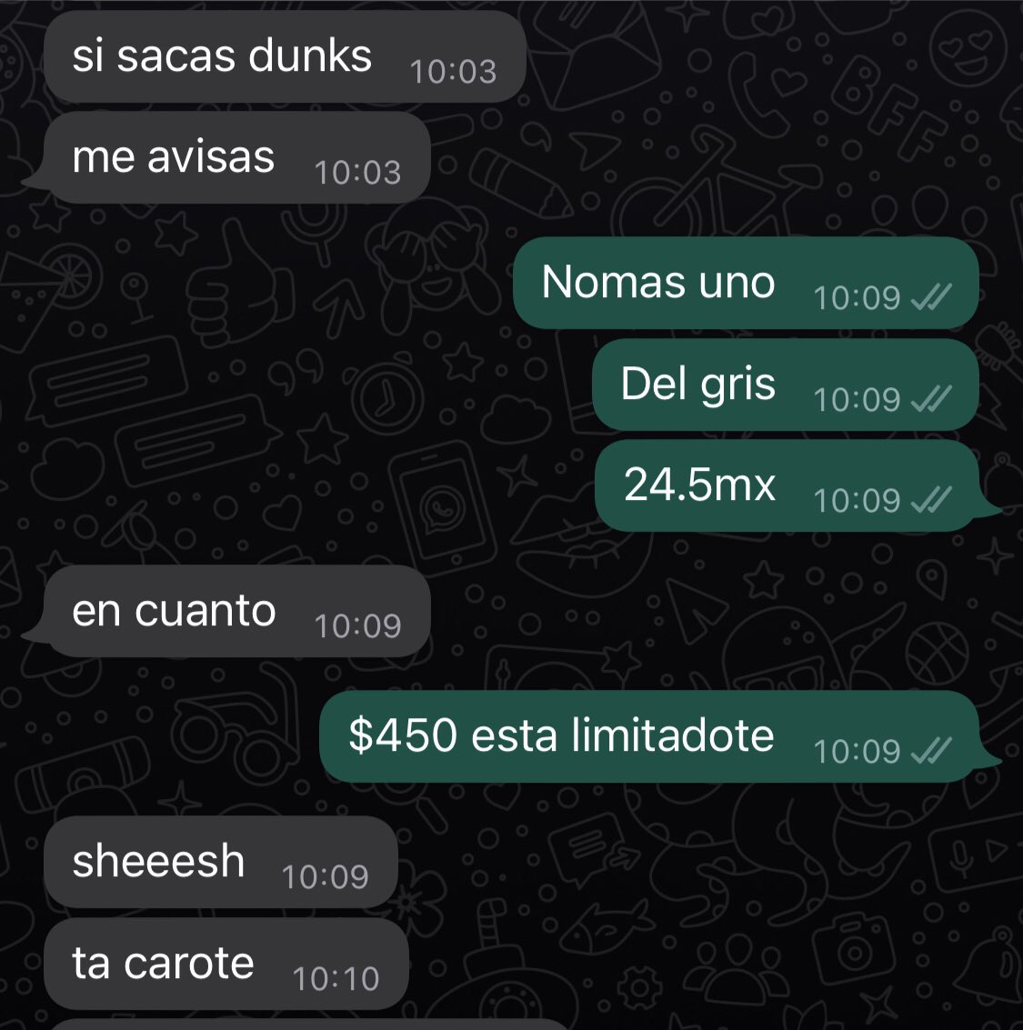 <a href="/avalxz_y/">GUUN</a> Panorama:

*Un asiático corre y vende los links a $20 usd 

*Después si quieres revender ese link tienes que darlo en $35 para ganarle algo 🤣

*Luego estamos nosotros dandolos en $450 pesos y dicen que esta carote pero no saben la madriza que uno se lleva