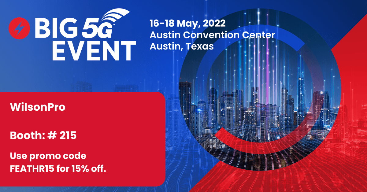WilsonProAmps's tweet photo. Join WilsonPro at the BIG 5G EVENT on May 16-18 in Austin, Texas!

Connect with the industry, hear from leading experts, and discover the latest innovations and solutions that are driving 5G.

Register here: https://t.co/Ppkut1ClBG

#BIG5GEVENT #5G #WilsonPro #Cellular https://t.co/REYpfsdHqd