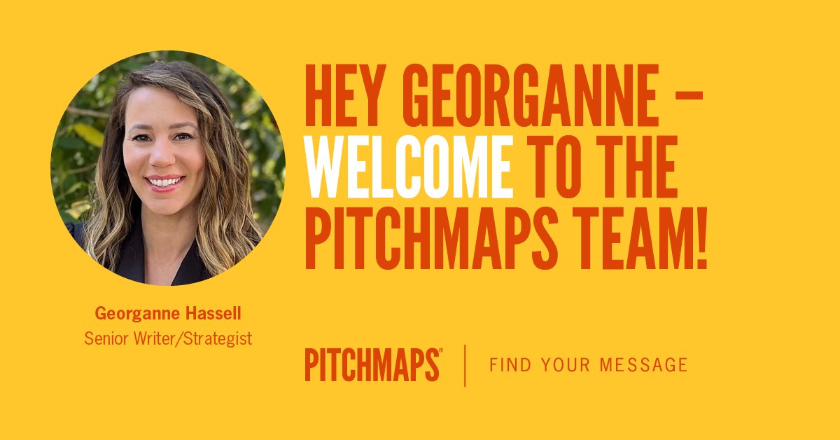 PitchMaps's tweet photo. Big welcome to the newest member of the PitchMaps team, Georganne Hassell. Really excited to have her here – and looking forward to working together. #PitchMaps #FindYourMessage https://t.co/5YGem6KUDL