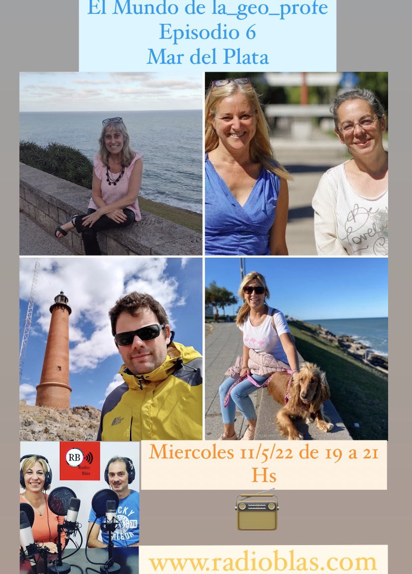 la_geo_profe's tweet photo. El mundo de la_geo_profe :Episodio6
El miércoles 11de mayo de 19 a 21 Hs. Por https://t.co/skPeiSPskS tendremos un especial de la ciudad de Mar del Plata.
Envía mensajes al 1157818143 los leeremos en vivo durante el programa 
@avalancha2010
#la_geo_profe #elmundodelageoprofe https://t.co/7b4SPgShLL