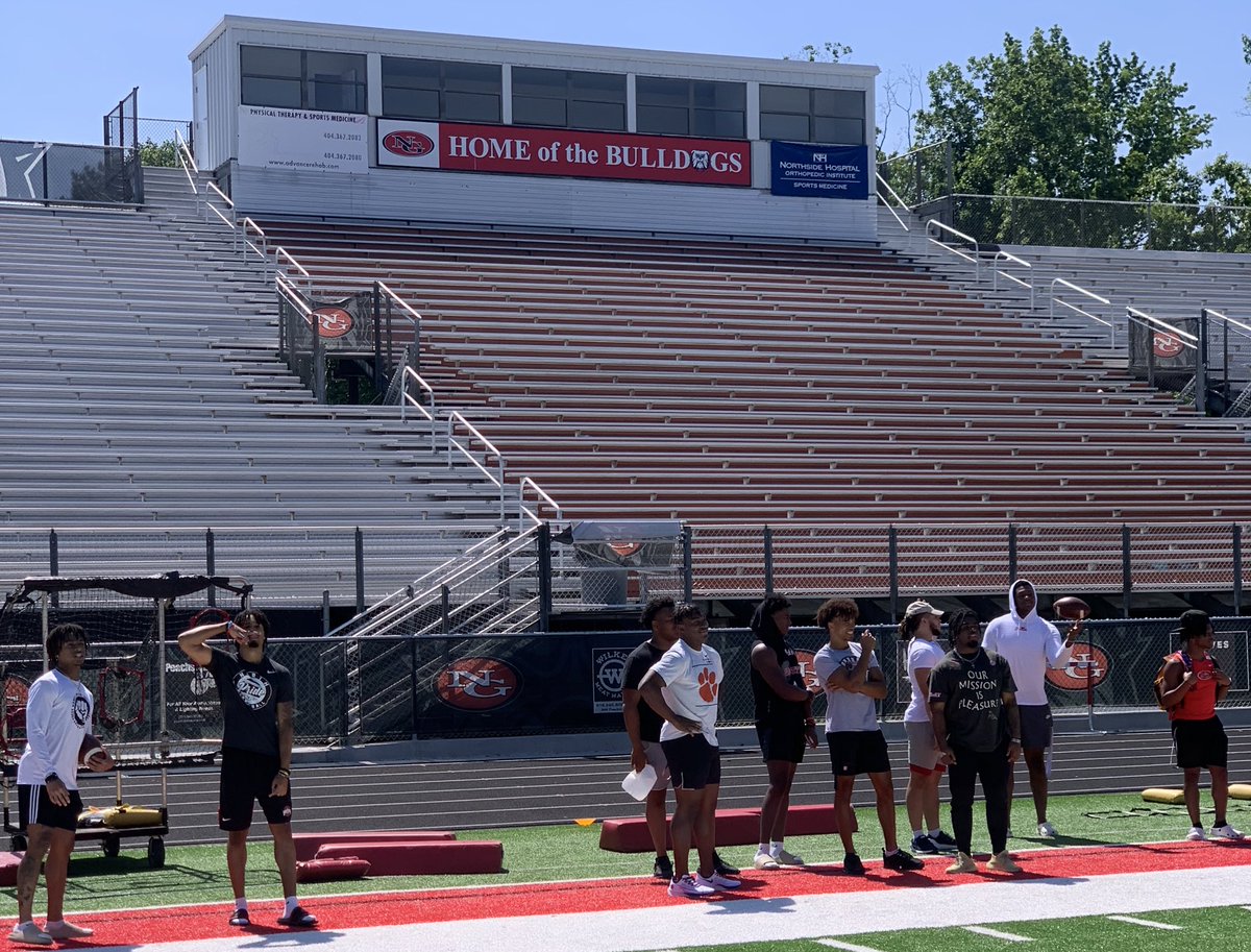 Our former <a href="/NGHSFootball/">North Gwinnett Football</a> &amp; current College Football players were deep today at Spring Practice🙌🏾<a href="/JoshDowns/">Glory to God.</a> <a href="/jordanhancock_/">Jordan Hancock</a> <a href="/bcsznn/">Barrett Carter</a> <a href="/austinnn1k/">Austin Wainwright.</a> <a href="/Sethhh1k/">Seth Anderson</a> <a href="/jared_ivey1595/">JI5</a> <a href="/JaaymenR/">Jaaymen Rochell</a> <a href="/solooo1k/">Solomon Brandon</a> <a href="/taylor_goodson2/">TG2</a> <a href="/JarvisC2002/">Jarvis Cunningham</a>