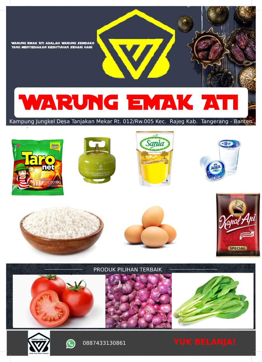 AtiEmak's tweet photo. Belanja is real
#warung emak ati
#kampung jungkel
#tanjakan mekar https://t.co/k1TpAWce6u