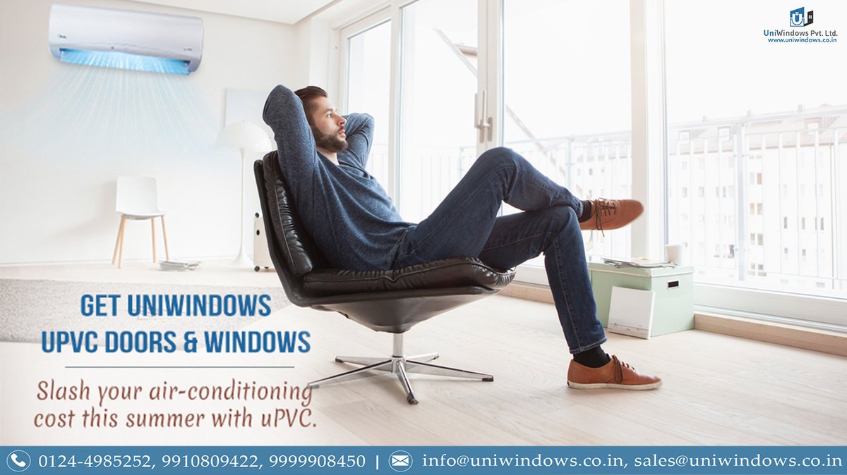 WindowsUni's tweet photo. Installing uPVC windows and doors can go a long way in helping you reduce the burden on your heaters and ACs. Install UniWindows uPVC Windows that saves up to 30% energy and reduces air conditioning costs. 
#uniwindows #upvcdoorsandwindows #doors #windows https://t.co/ZicKOaDcMW