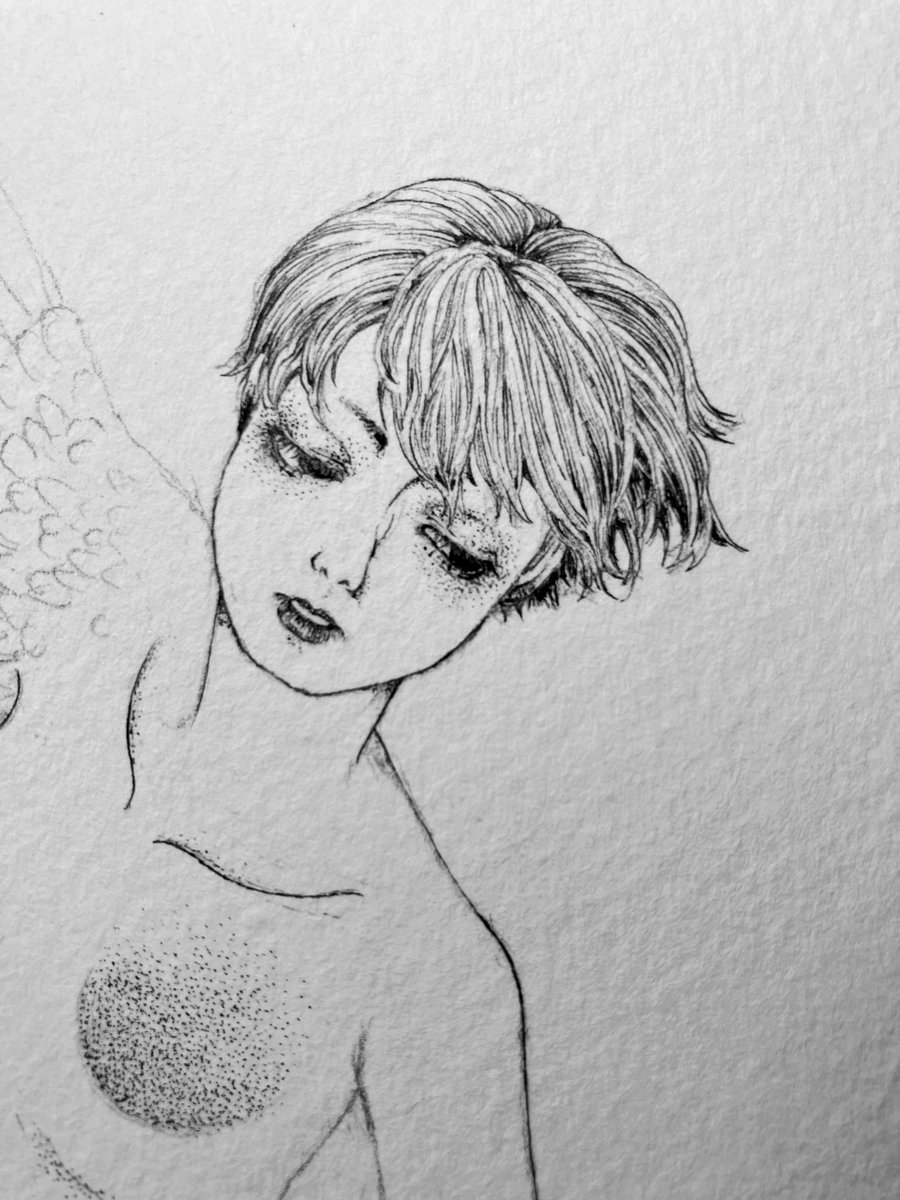 描いてます 