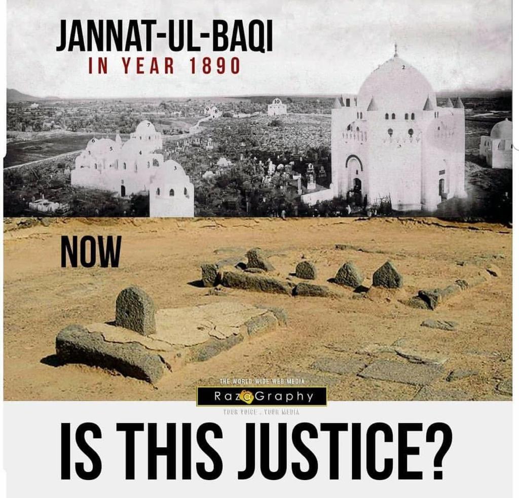 JannatulBaqee's tweet photo. -We offer our condolences to Imam of our time Imam Mahdi(atfs) on the Tragic Event of 8th shawwal 1345 H.

May Allah hasten the Re-aperanece of our Imam(atfs)To revive the JANNATUL-BAQI💚🤲
#Rebuild_JannatulBaqi 
#RebuildBaqi 
#بناء_البقيع_مطلبنا #جنت_البقیع_تعمیر_کرو https://t.co/7oWCzzxq8w