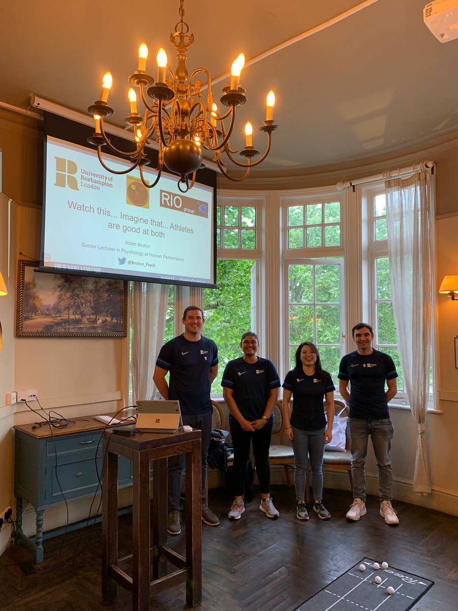 Bruton_Psych's tweet photo. Great fun presenting @pintofscience with @AshikaCv , Sam and Adam on all things mental rehearsal. They smashed it and I told multiple dad jokes, so everyone’s a winner 🤩 #pint22 https://t.co/h7eQQd64sd