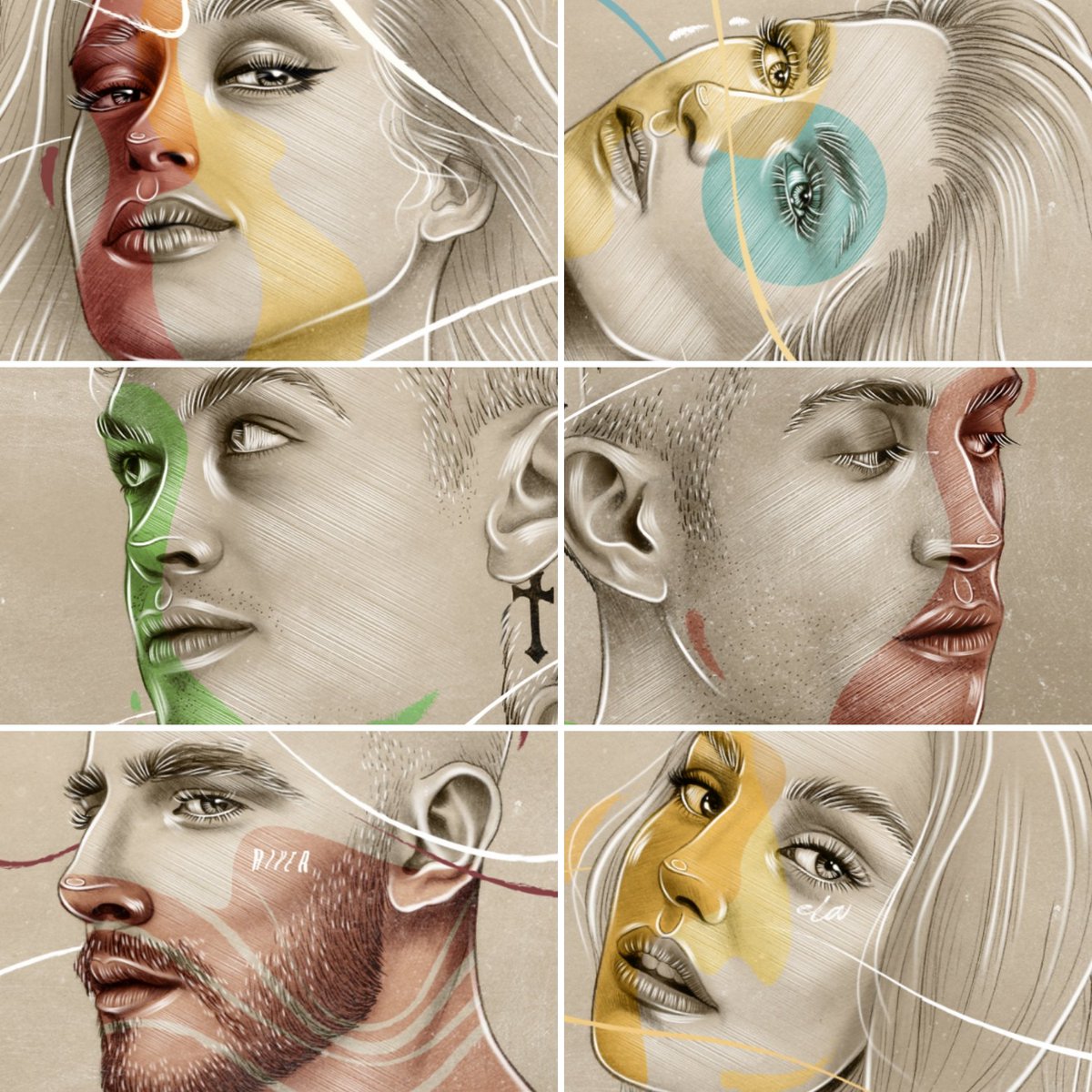 federicoghinart's tweet photo. The #EurovisionSongContest 2022 starts tomorrow! 

These are my Eurovision Illustrations of this year. 
I wish good luck to all the contestants, even those I haven't had the opportunity to draw. 🤍

#ESC2022 #ESCita #Eurovision2022 #EUROVISION #Chanelazo #Blanco #Mahmood https://t.co/NWSUKUKumj