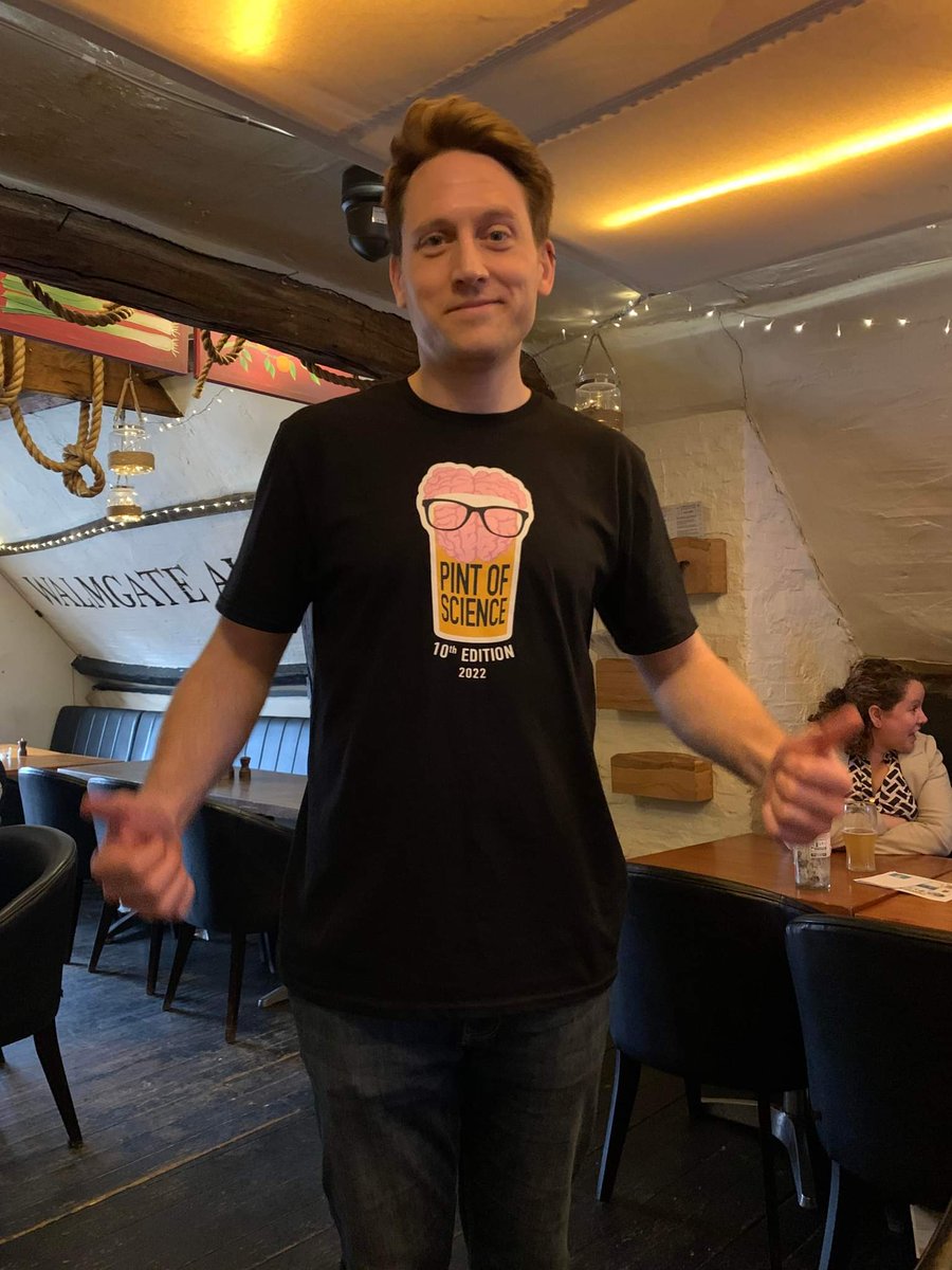 Pint of science this evening! We have 2 more days of technology and the environment and our world. Come along if you're in York! #pint22