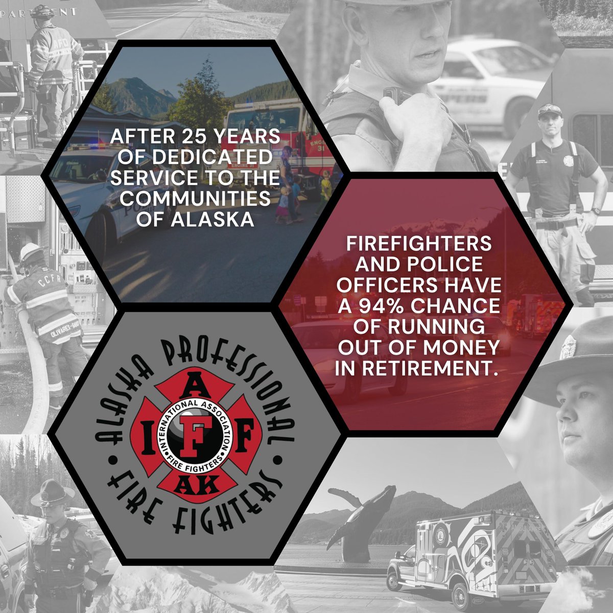 AKPFFA's tweet photo. That’s right after serving the citizens of Alaska for 25 yrs.. 94% chance of running out of money in retirement. 
Cc: @adndotcom 
@iris_samuels 
@JuneauEmpire 
@AlaskaBeacon 
@AKpublicnews 
@KTOOpubmedia 
@AKNewsNow 
@800KINY 
@WrgSentinel 
Our DMs are open
#keepalaskahome https://t.co/mm9wXN4p7S