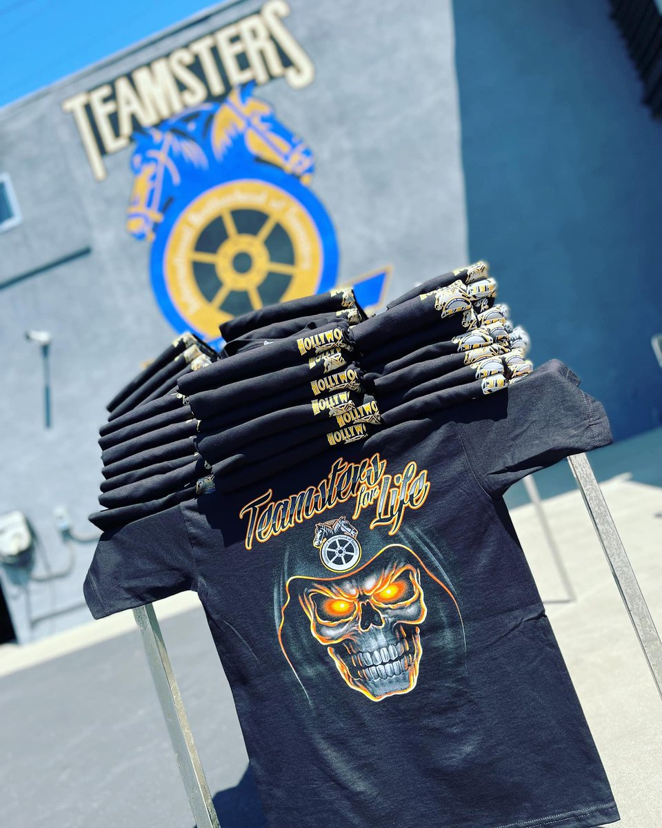 Teamsters_399's tweet photo. #TEAMSTERforLIFE Shirts are back in stock!
Interested in sizing or stock of other items? Contact the Front Office: 818-985-7374 for more information!
#399drivinghollywood #hollywoodteamsters https://t.co/QAa7yDbsm3