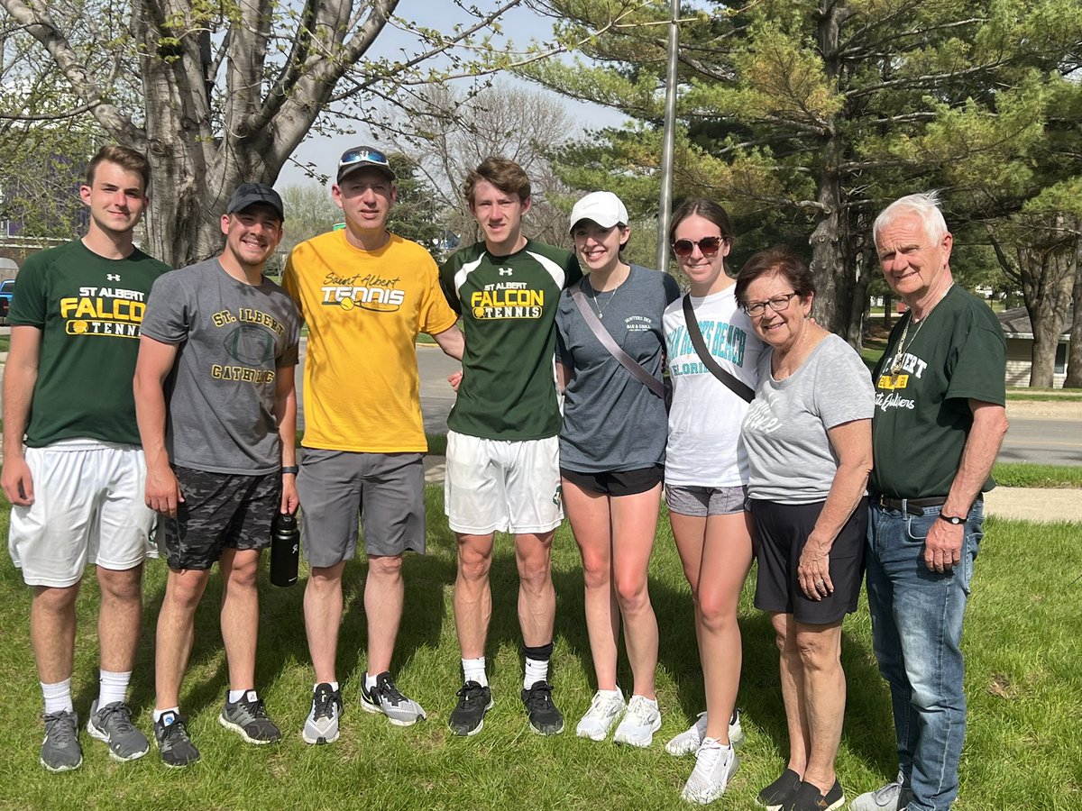 Stalbertsprtfan's tweet photo. St. Albert Senior, Carter White is your Tennis District Runner-Up and is ON TO STATE!! https://t.co/yaTFk2Eb8P