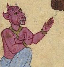 Kitab'el Bulhan'dan bir şeytan tasviri. Ürkütücü