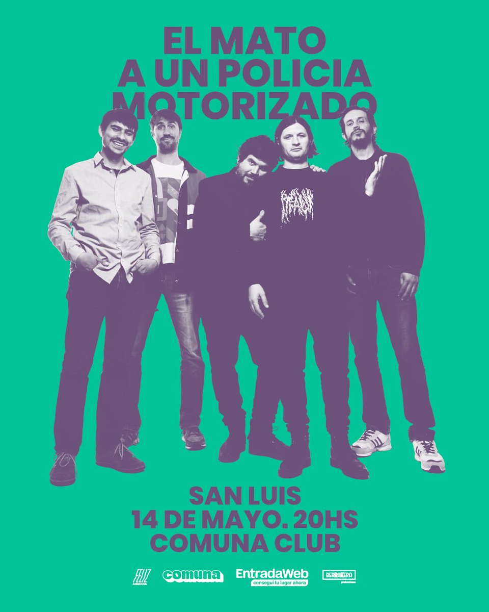 ComunaClub's tweet photo. 👮🏻‍♂️ SORTEO EL MATO 👮🏻‍♂️

Este sábado recibimos a @ElMato ❤️‍🔥 en Comuna luego de 9 años sin venir a San Luis 🔥 

Sorteamos 2 tickets 🎟

Para participar:
-Seguir a @ComunaClub 🌈
-RT a este tweet 

Sorteamos miercoles 11/05 ⏰️ 13.00hs 🍀

Muchas suerte! https://t.co/nVc8BtLG3P