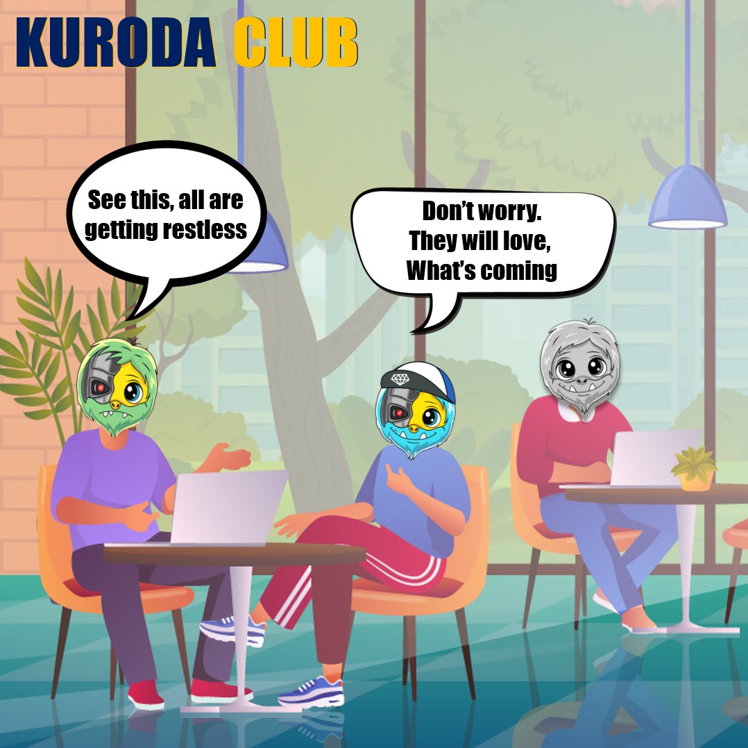KurodaClub's tweet photo. Good morning #NFTCommunity

Don't worry, you will love what we are working on.

#yatta #NFTartist #SolanaNFT https://t.co/KnvhRgCsTs